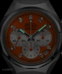Zenith DEFY Chronograph USM Orange Dial Stainless Steel Watch