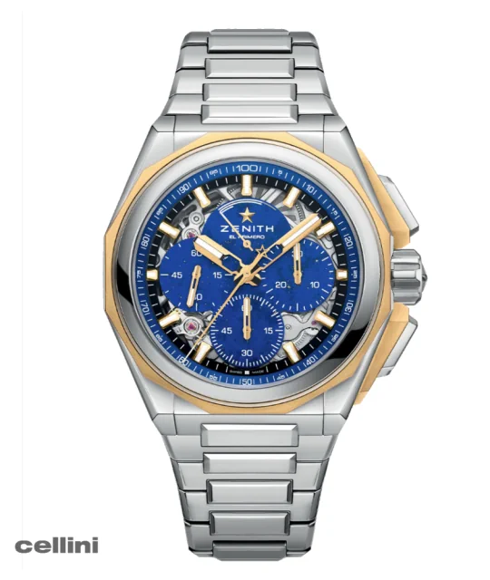 Zenith - DEFY EXTREME LAPIS Lazuli Gold and Steel Watch