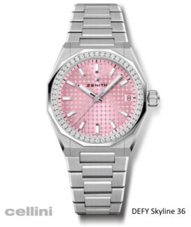 Zenith DEFY Skyline 36 mm Pink Diamond Bezel