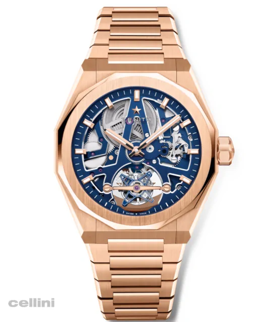 Zenith Defy Skyline Tourbillon Skeleton Rose Gold Watch