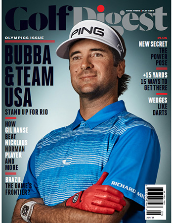 Bubba Watson and his Richard Mille on the Cover of Golf Digest