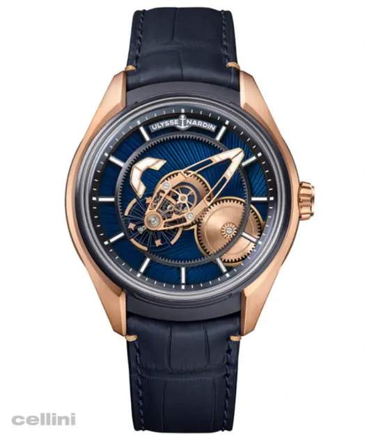 ulysse nardin freak x gold enamel watch