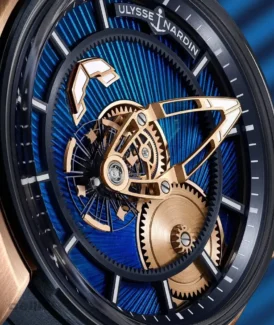 ulysse nardin freak x gold enamel watch